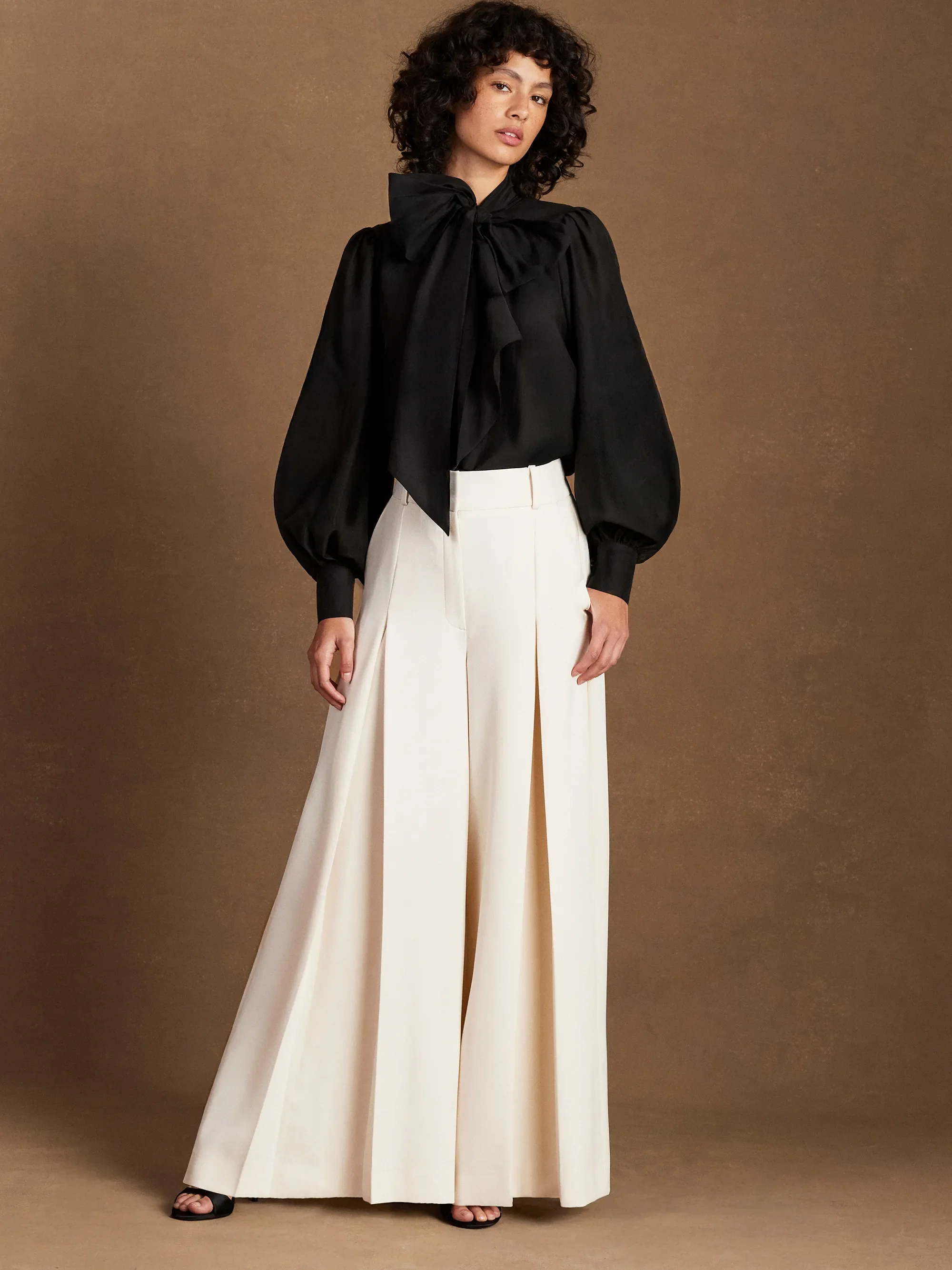 Black Bow Detail Blouse - Image 3
