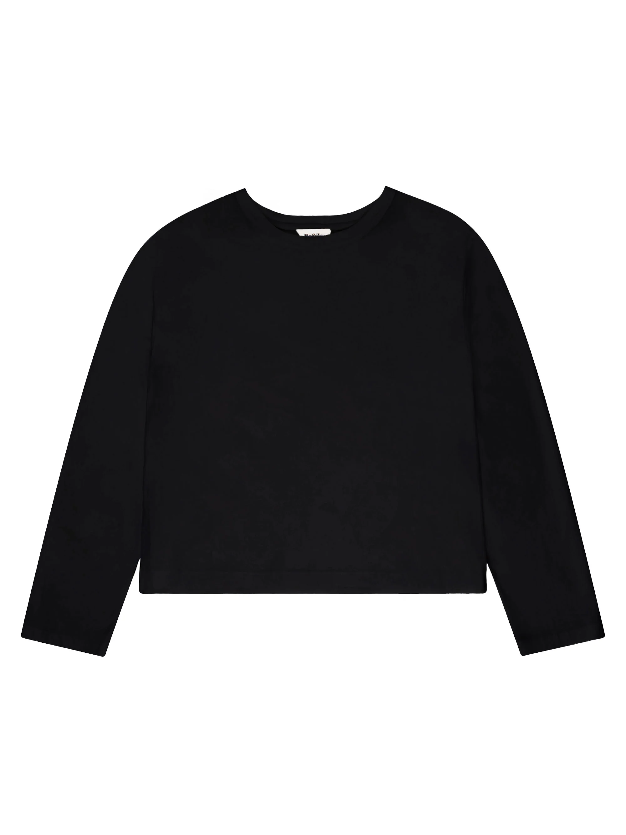 Black Long-Sleeved Organic Cotton T-Shirt - Image 4