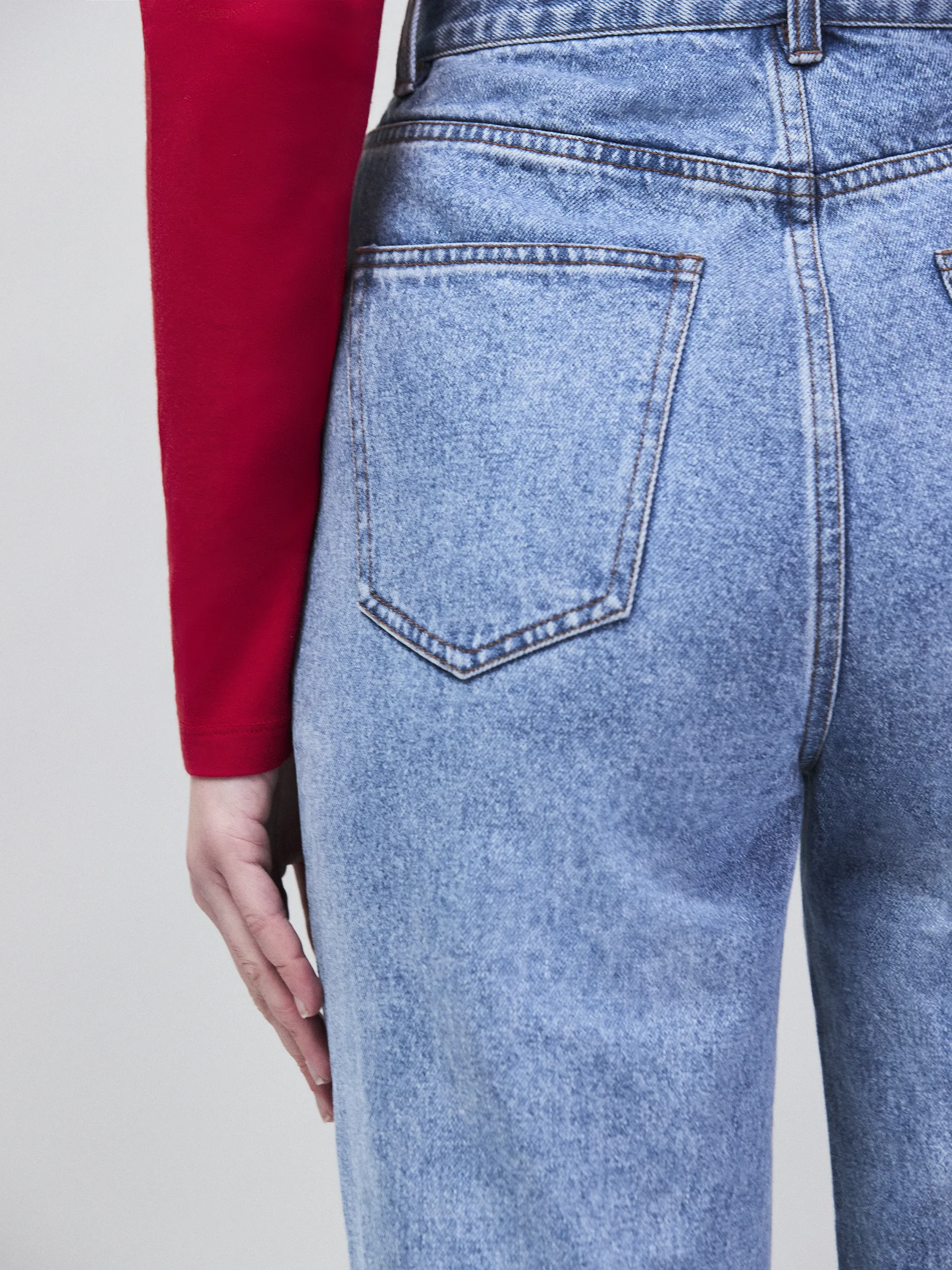 Petite Blue Denim Bootcut Jeans - Image 4