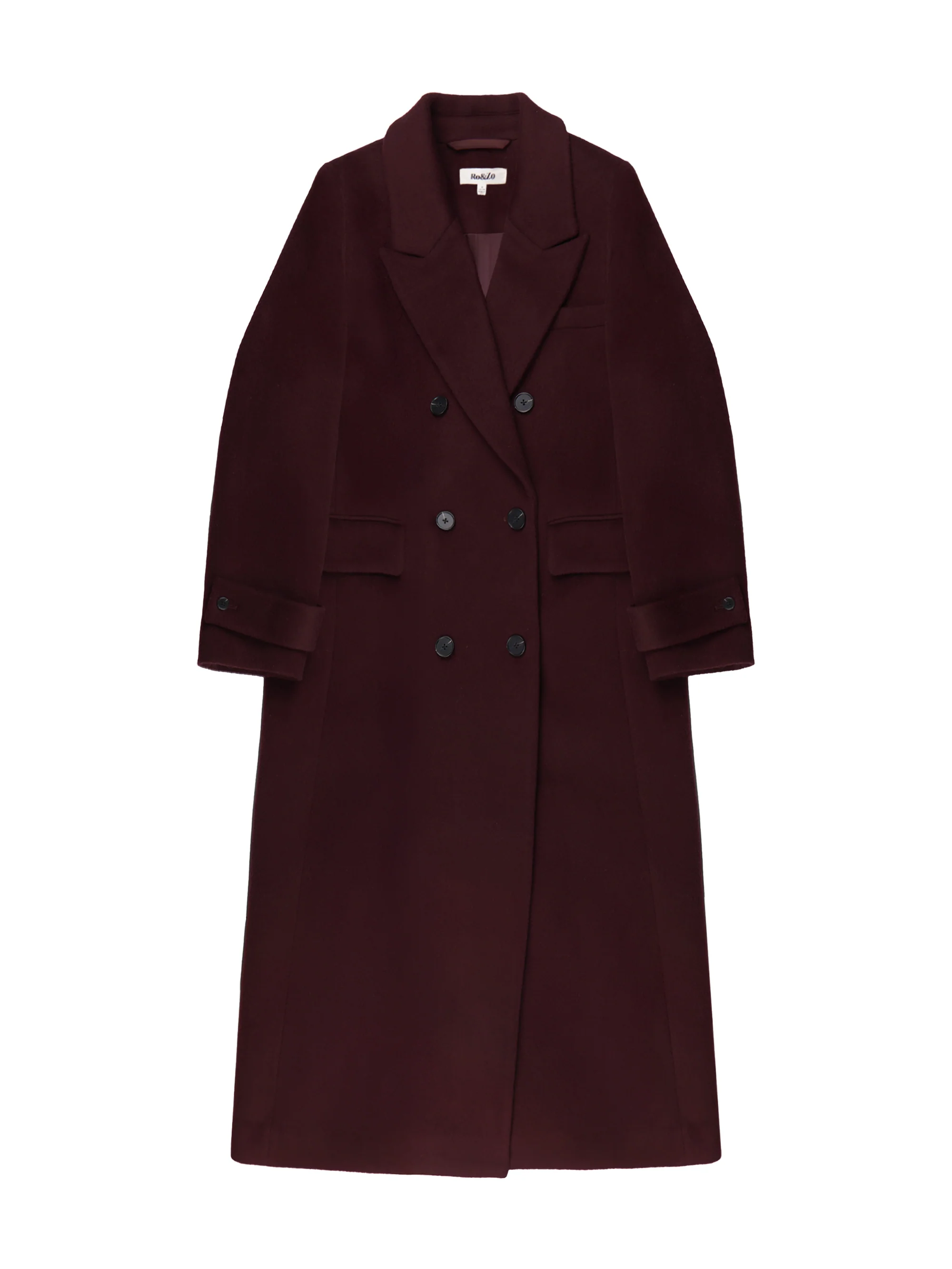 Bitter Chocolate Oversized Wool-Blend Coat - Image 6