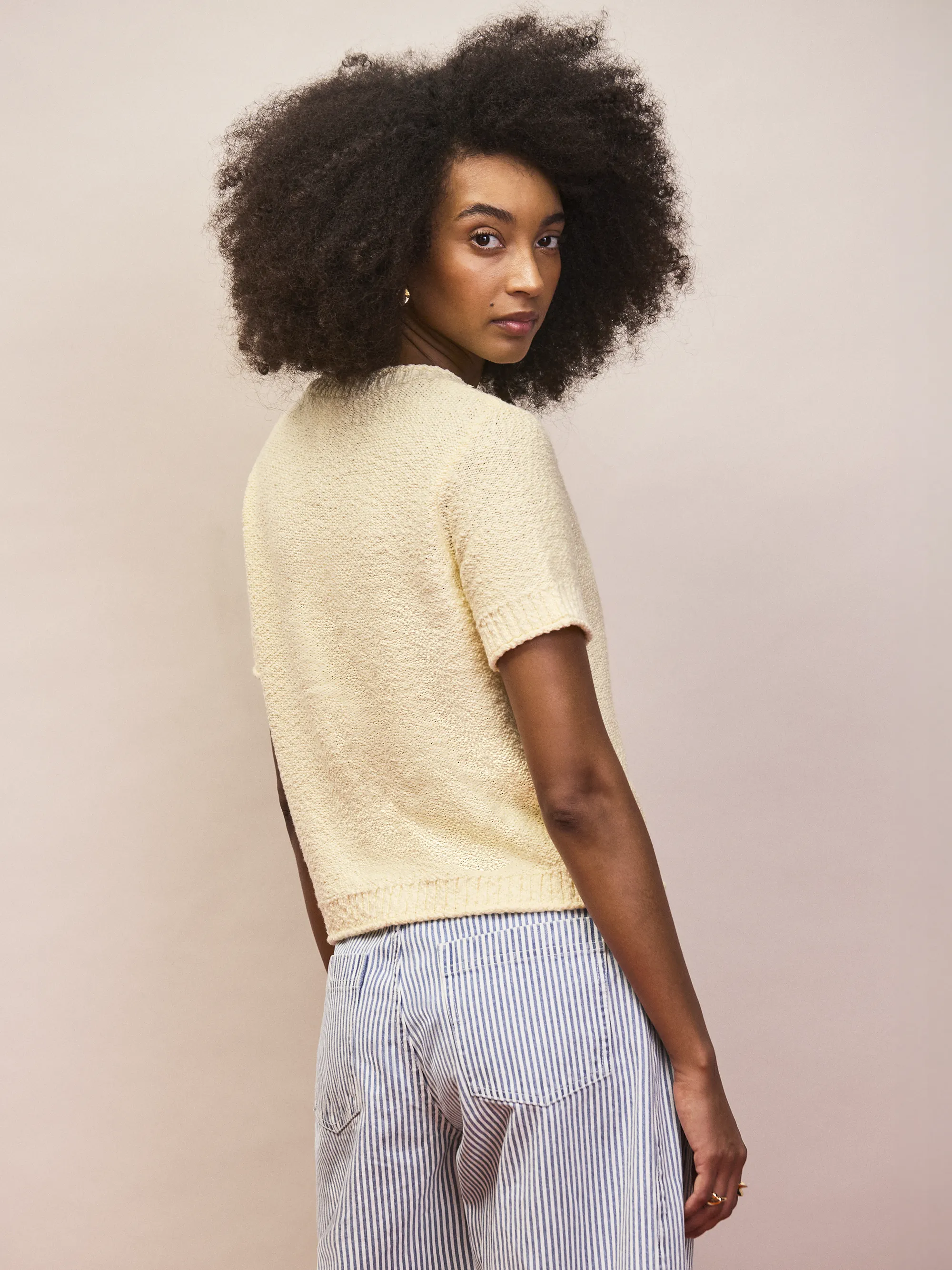 Buttermilk Textured Knit Top - Image 4