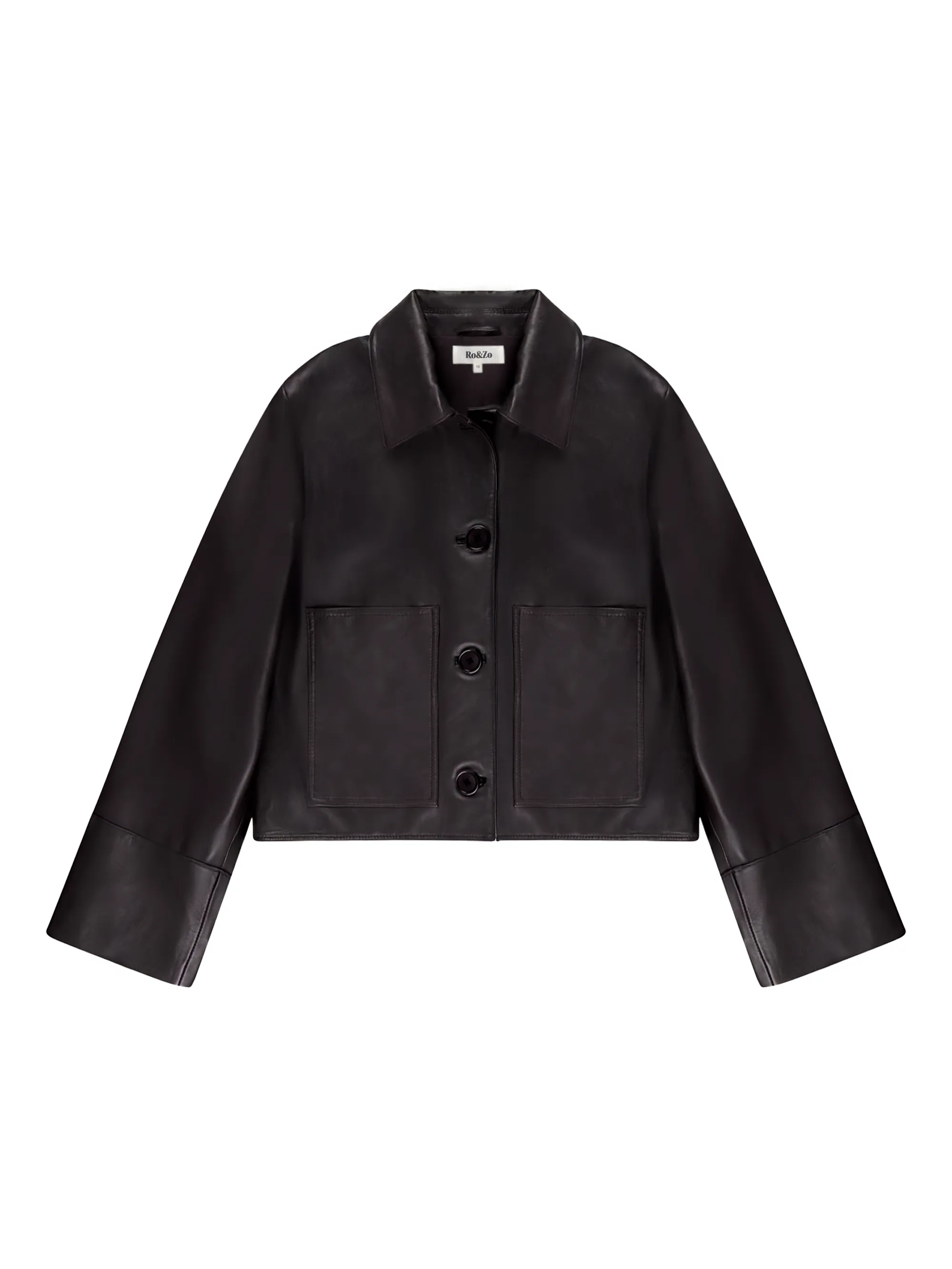 Chocolate Brown Leather Jacket - Image 6