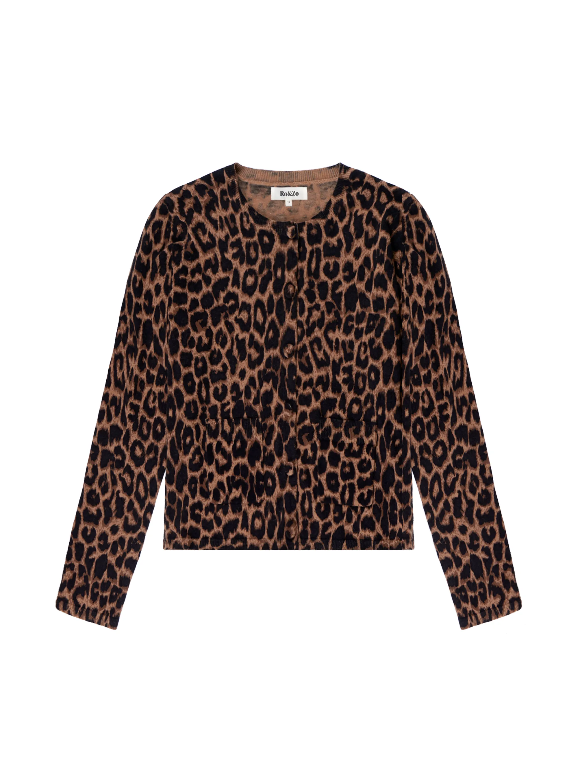 Leopard-Print Cotton And Cashmere-Blend Cardigan - Image 6