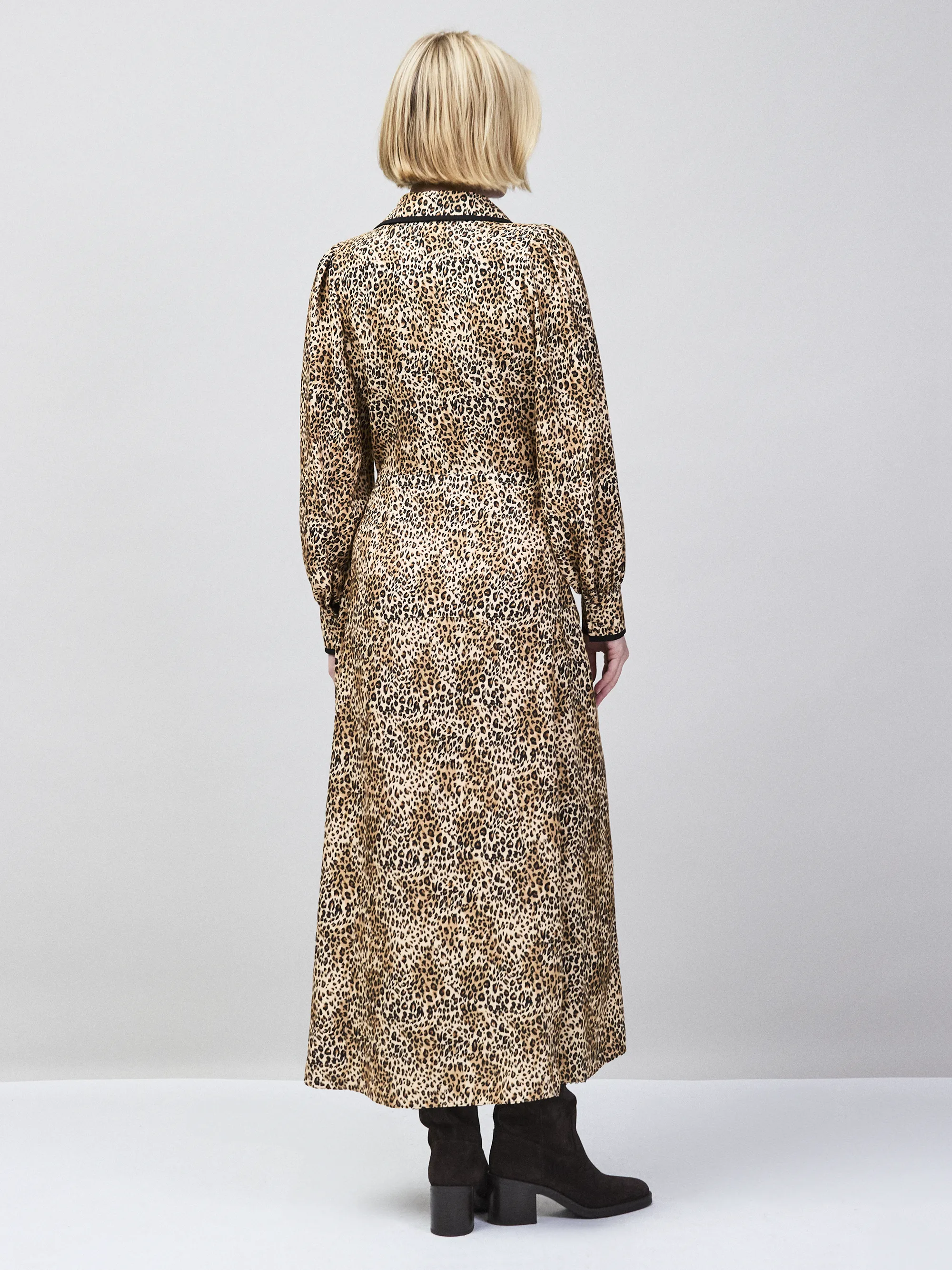 Leopard-Print Shirt Dress - Image 7