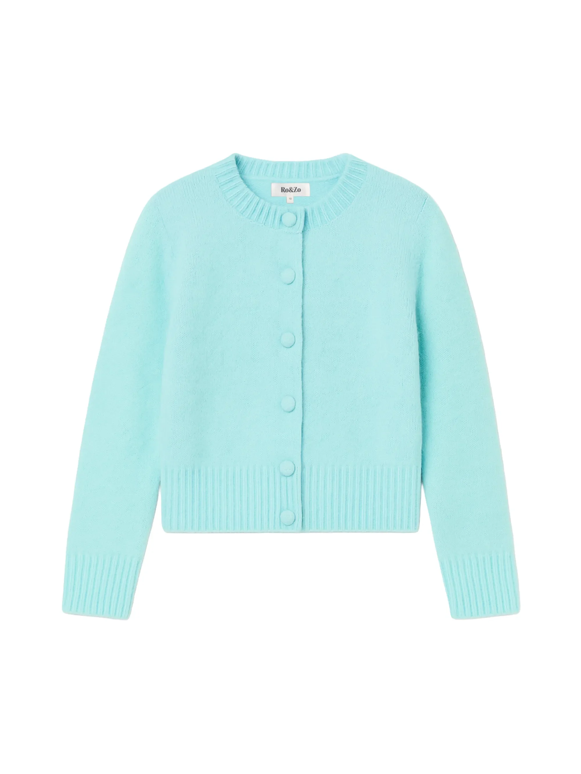 Mint Cardigan With Alpaca - Image 8