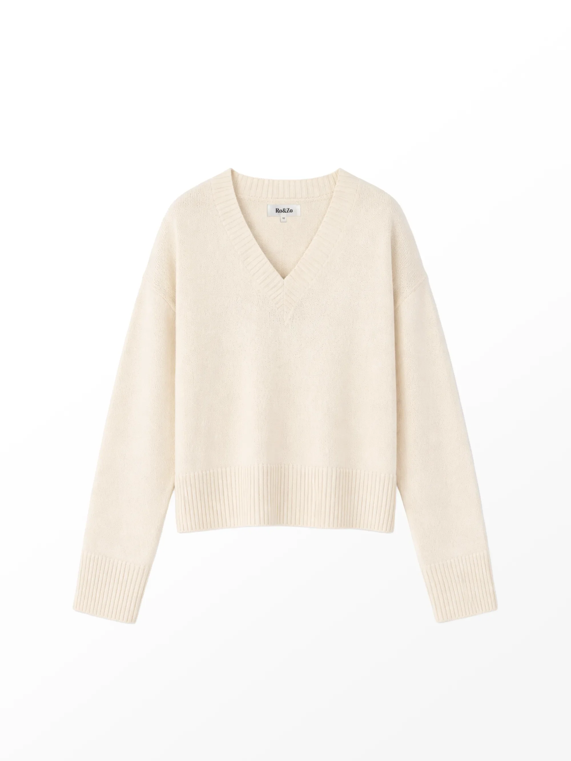 Natural Cotton and Hemp Blend V-Neck Jumper - Image 6