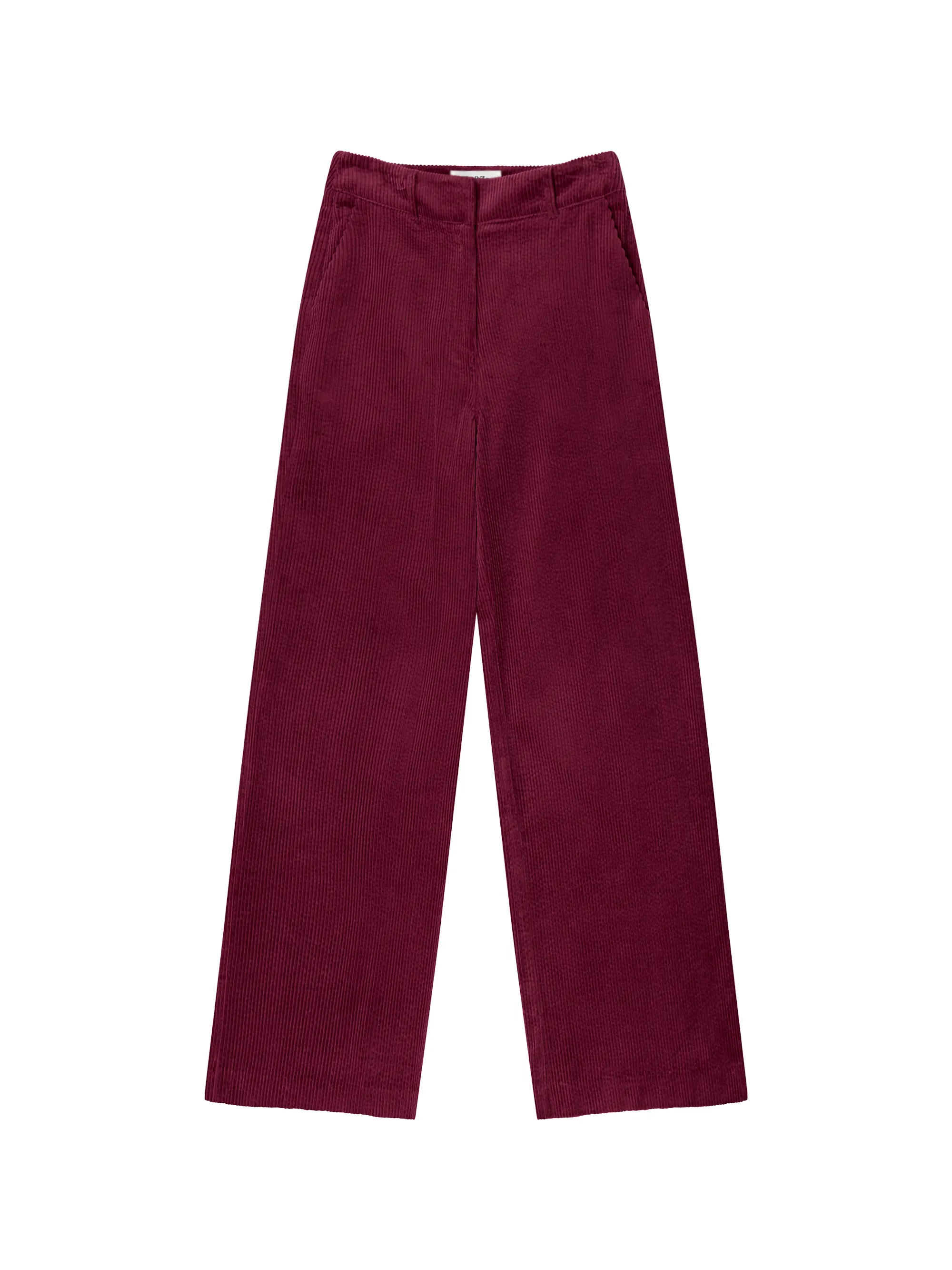 Petite Burgundy Cord Wide Leg Trousers - Image 6