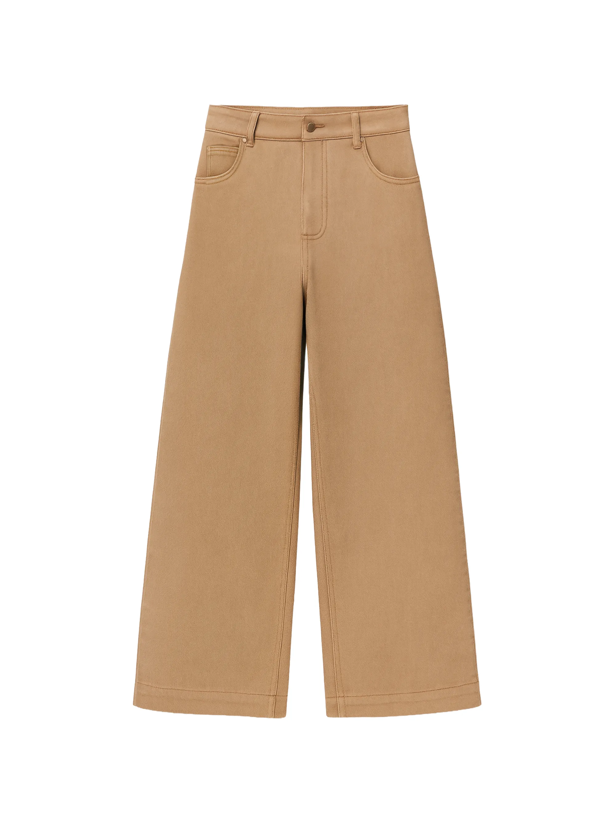 Camel Wide Leg Jeans - Image 5