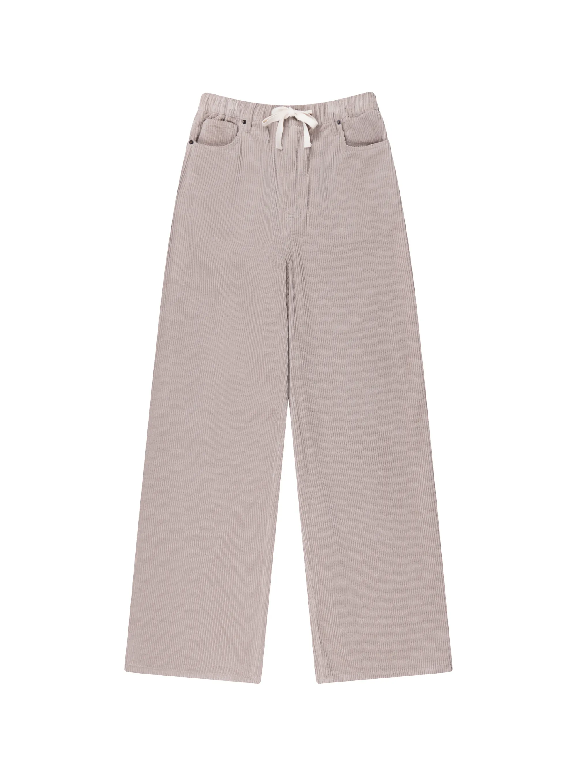 Petite Cappuccino Cord Drawstring Waist Trousers - Image 5