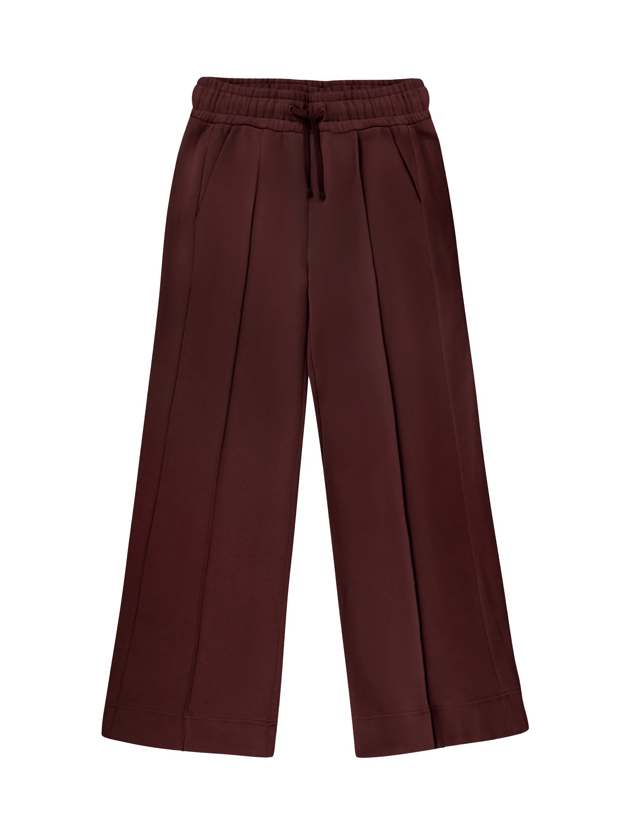 Chocolate-Brown Wide-Leg Sweatpants - Image 4
