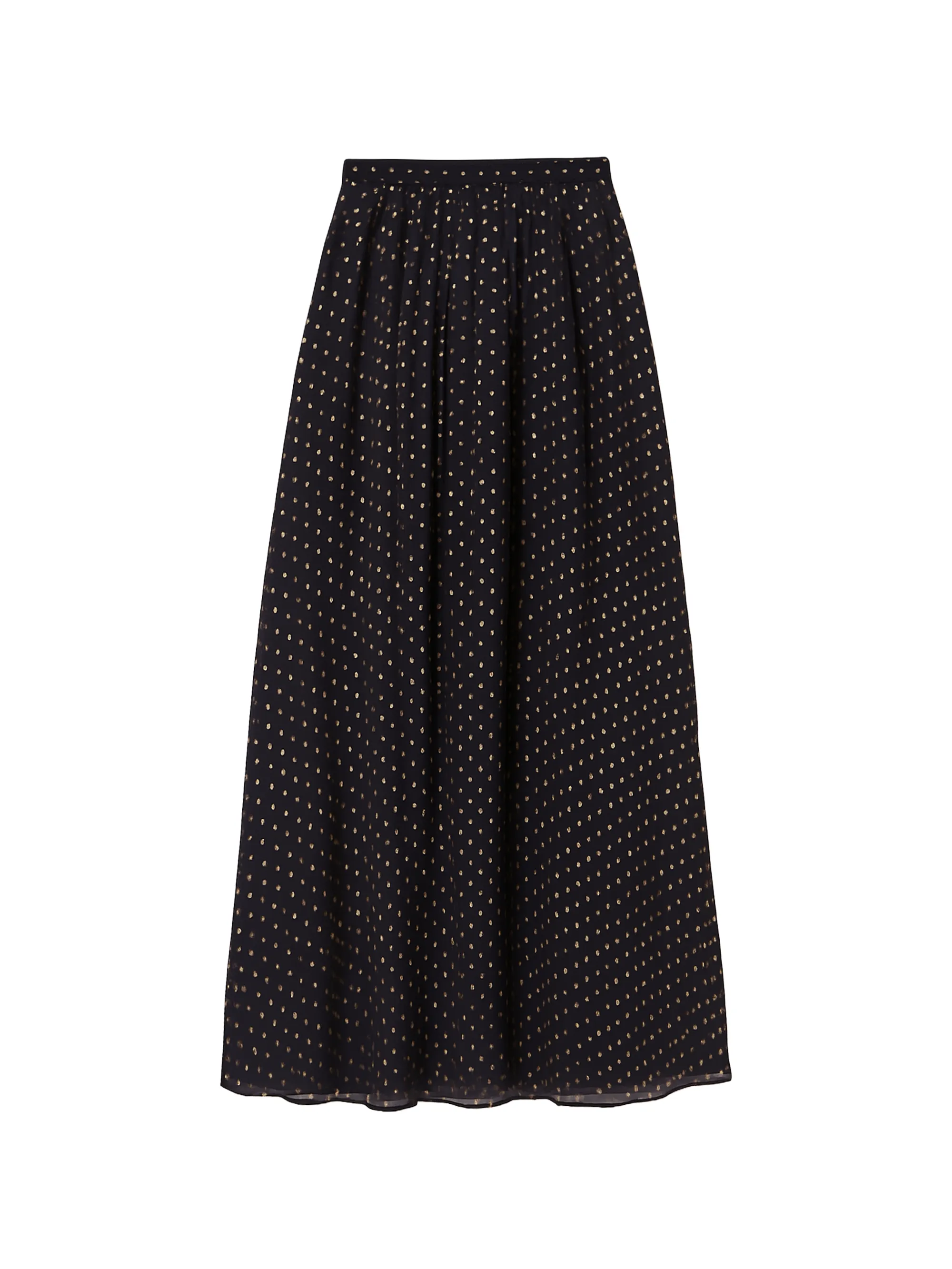 Petite Gold Foil Maxi Skirt - Image 5