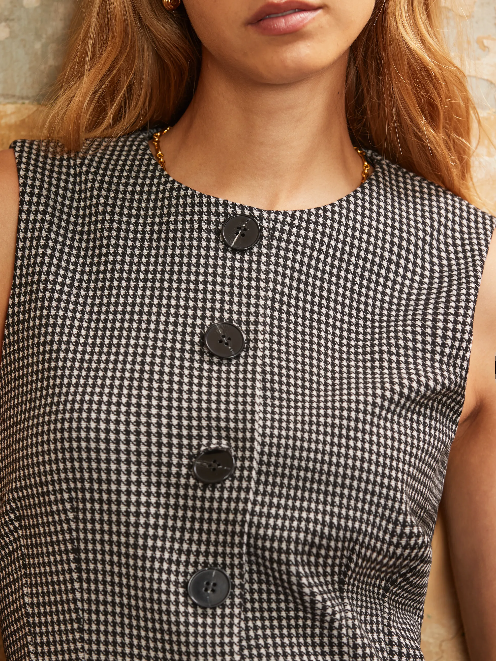 Petite Houndstooth Waistcoat - Image 3