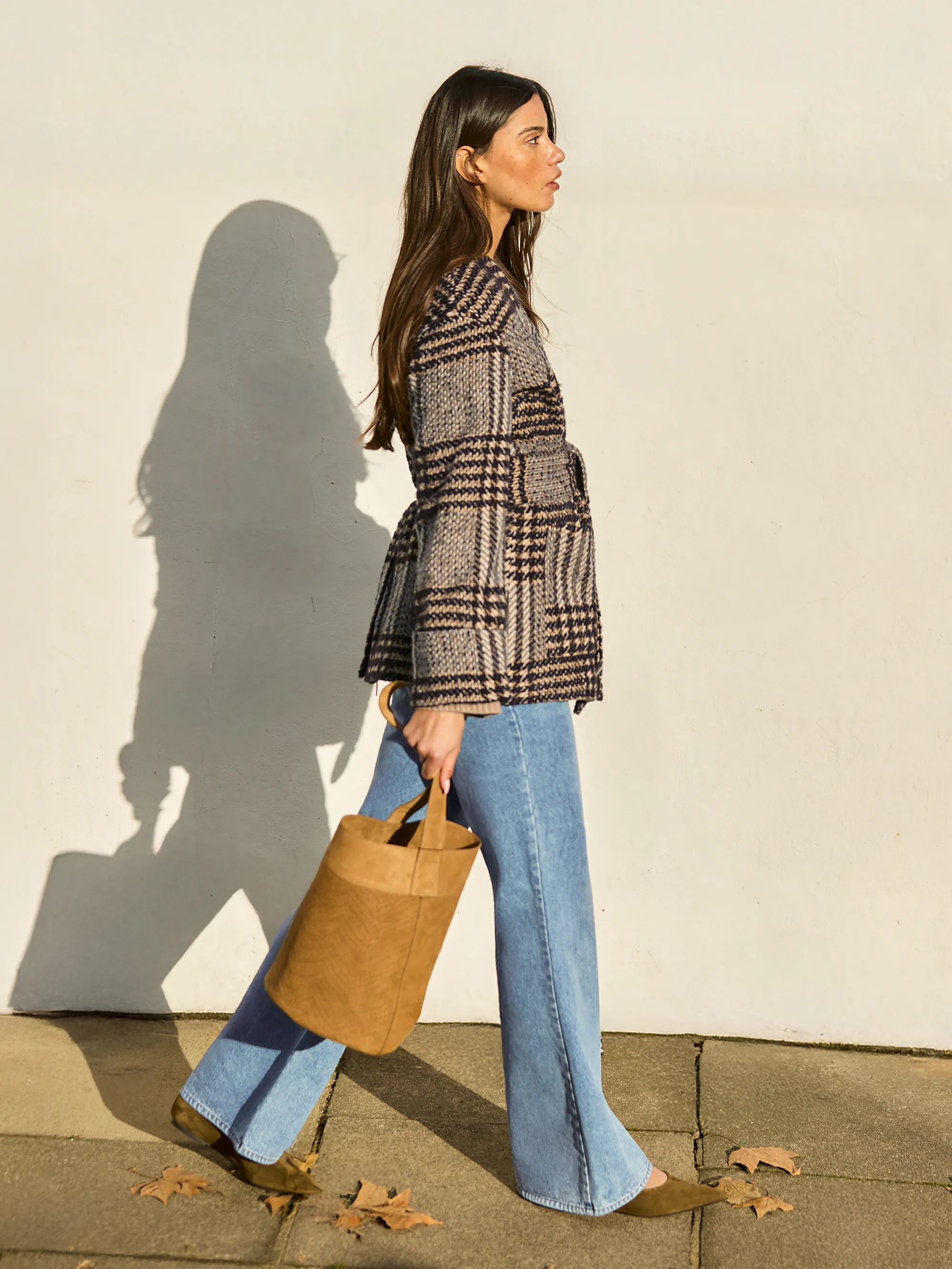 Petite Heritage Check Belted Jacket - Image 3