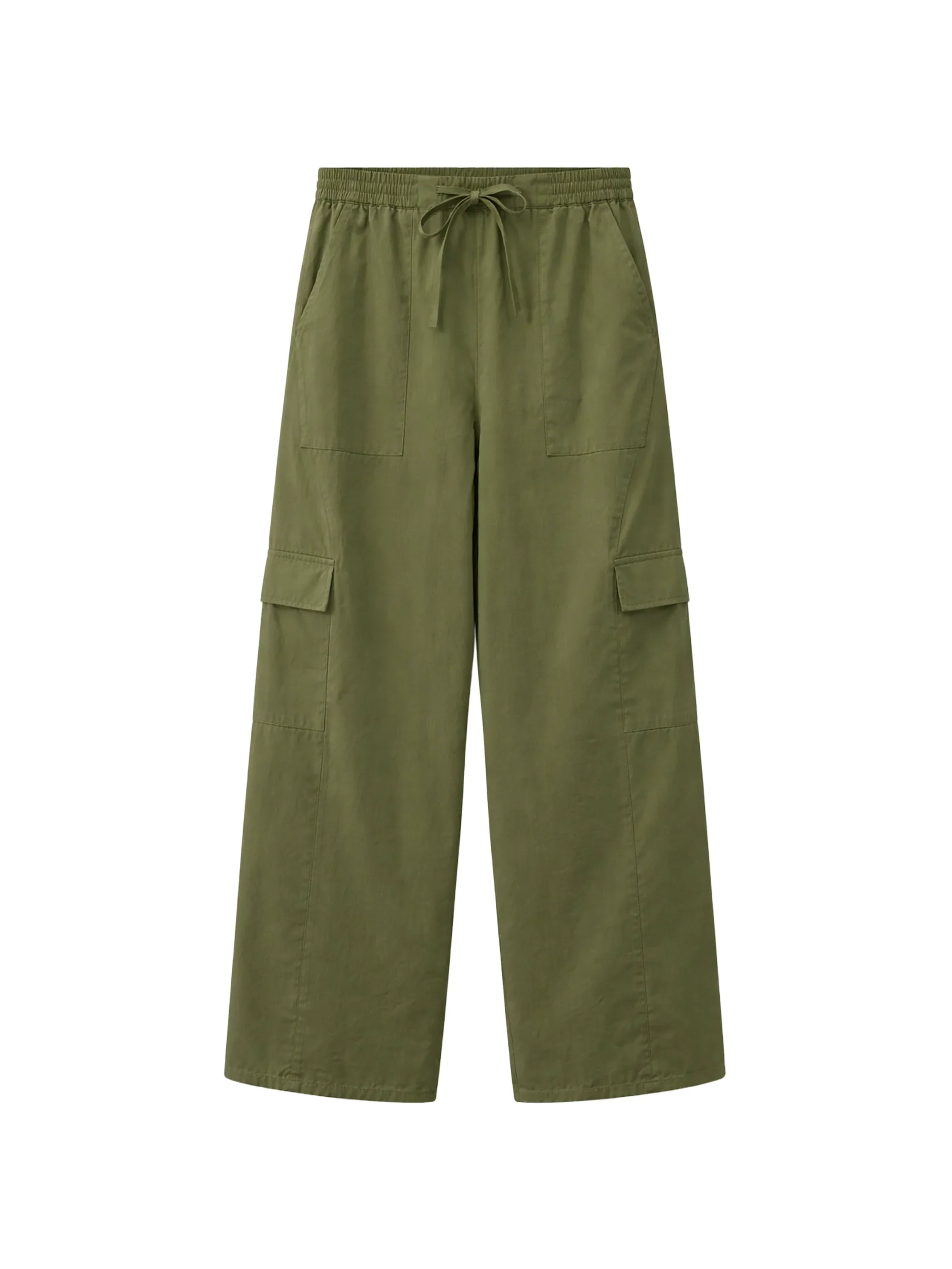 Khaki Cargo Pocket Trousers - Image 7