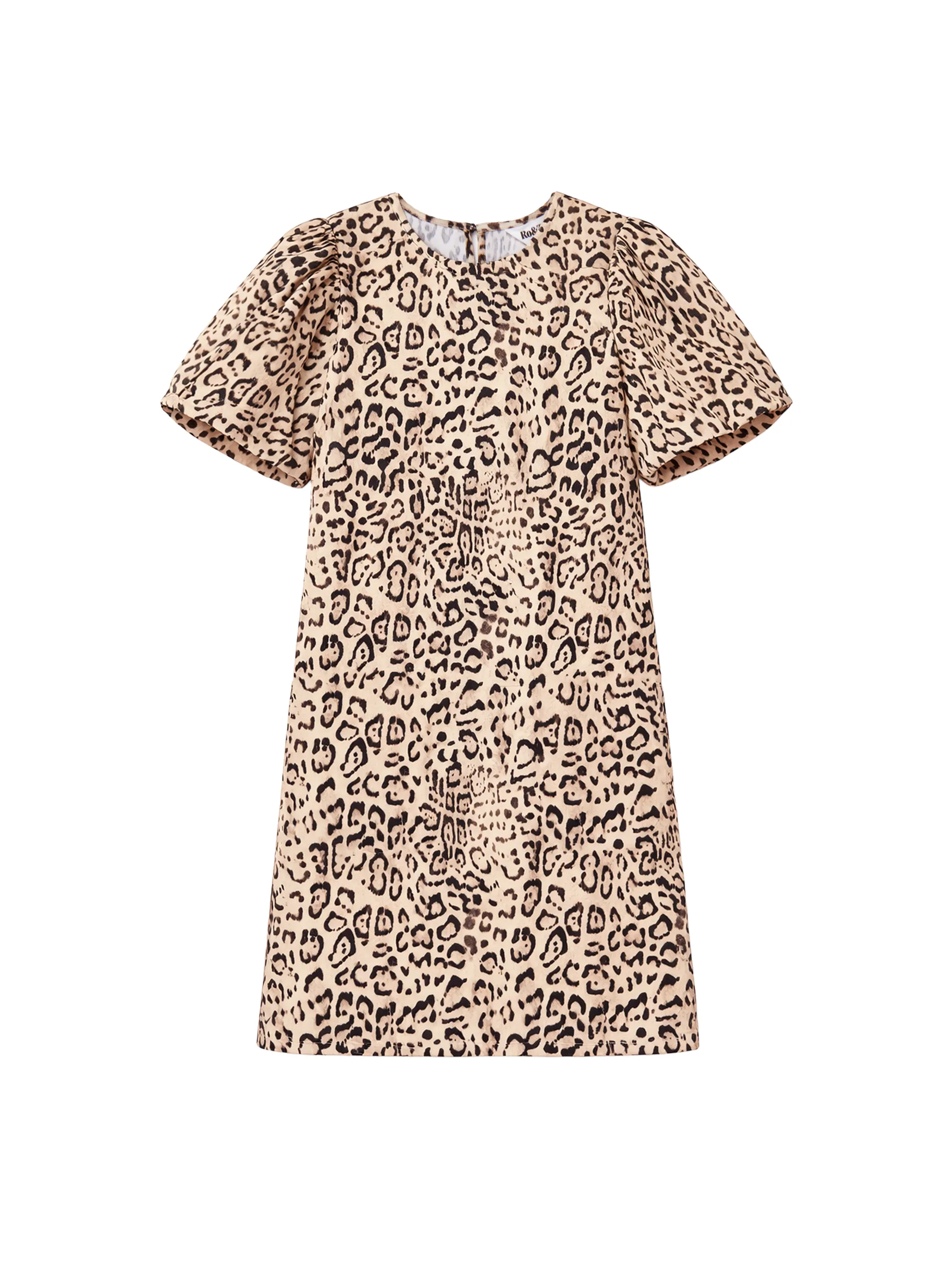 Leopard Print Puff Sleeve Dress - Image 5