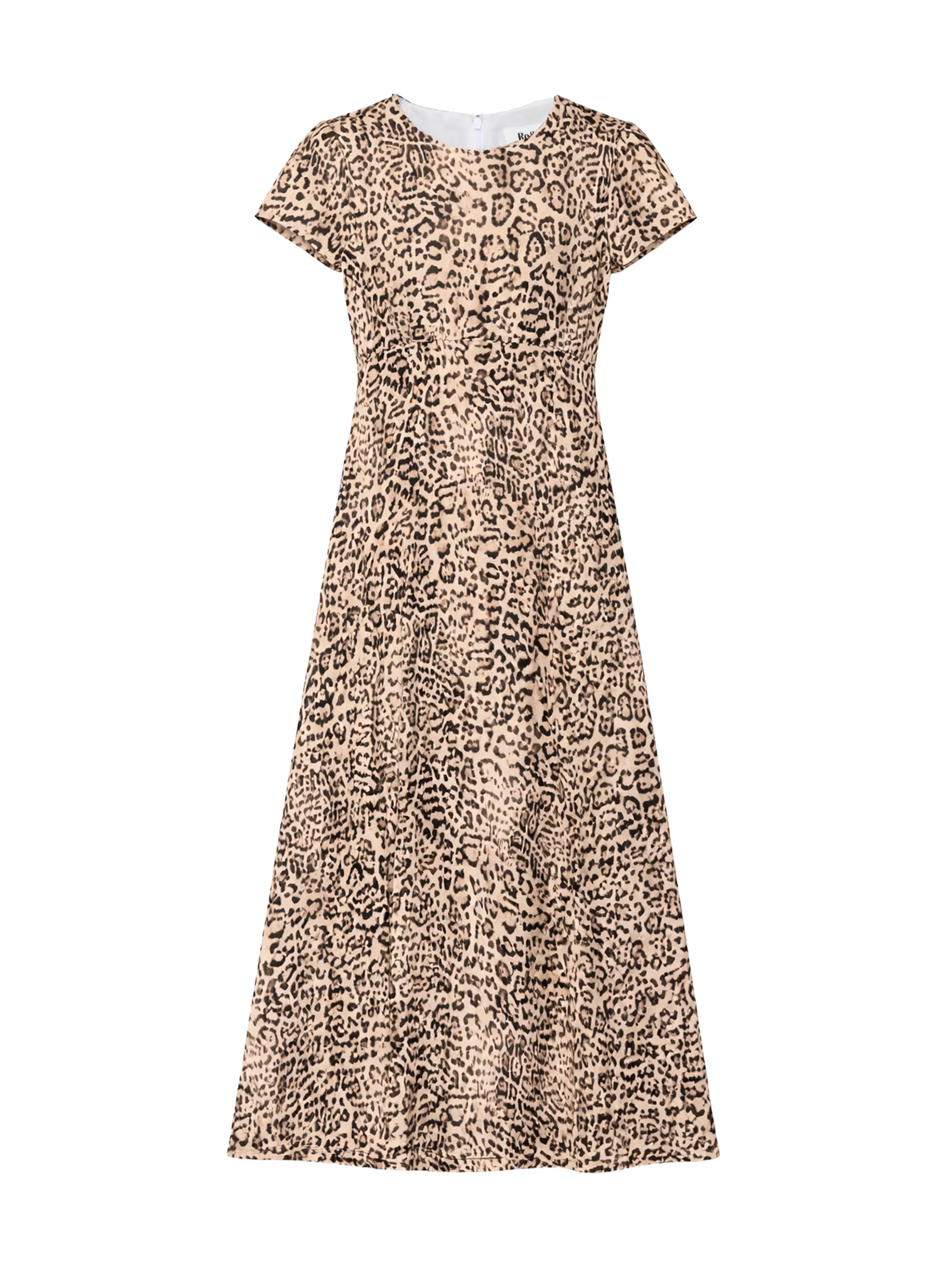 Leopard Print Seam Detail Midi Dress - Image 5