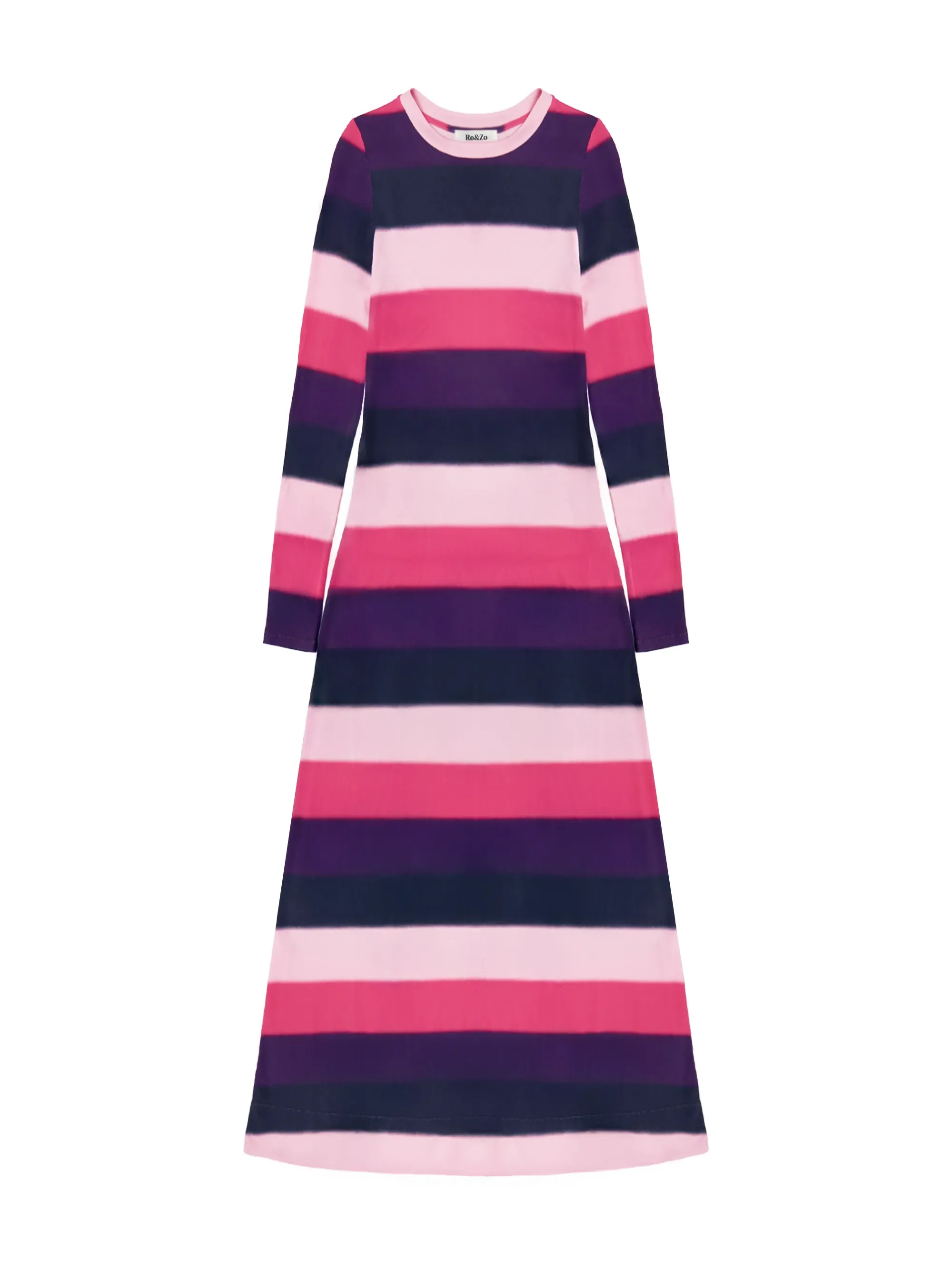 Petite Multi Blurred Stripe Jersey Dress - Image 5