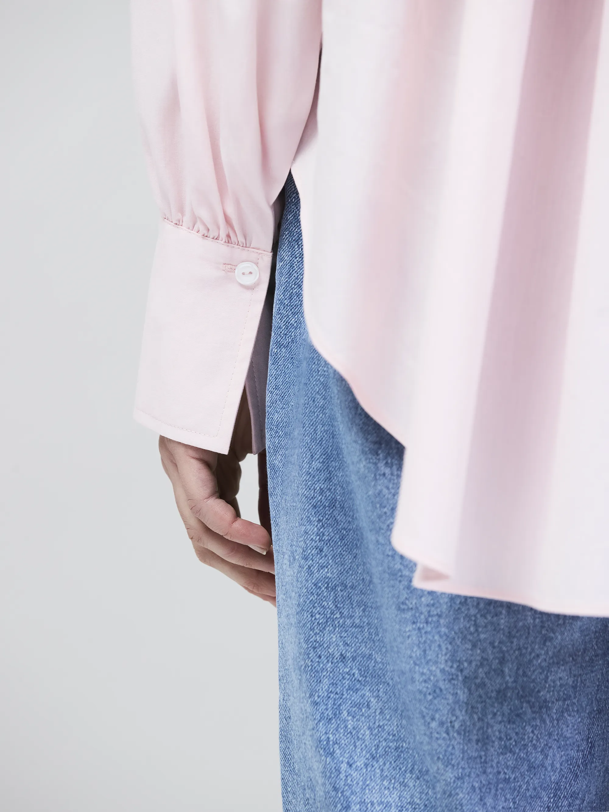 Pink Hi-Lo Hem Shirt - Image 4
