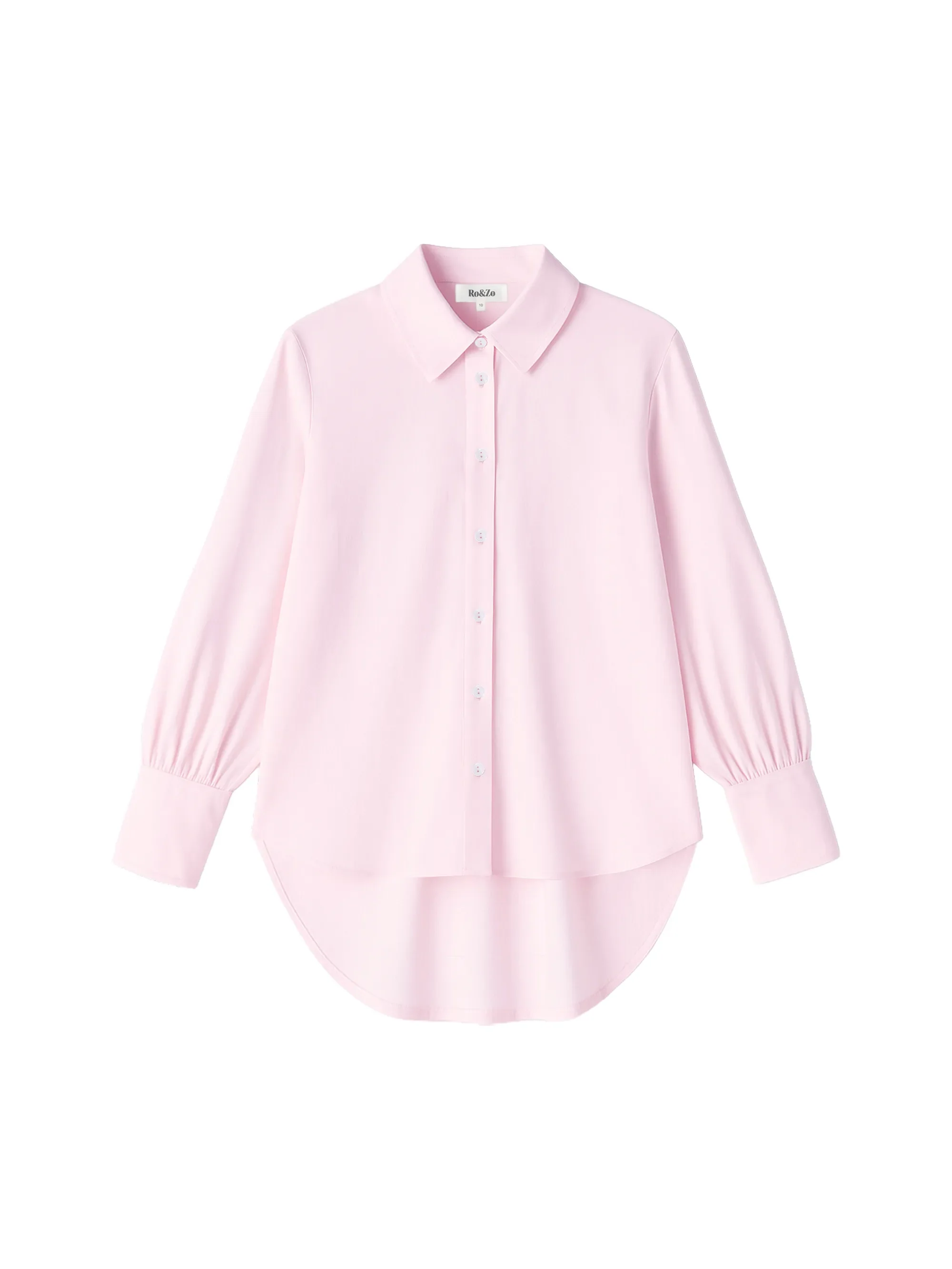 Pink Hi-Lo Hem Shirt - Image 7