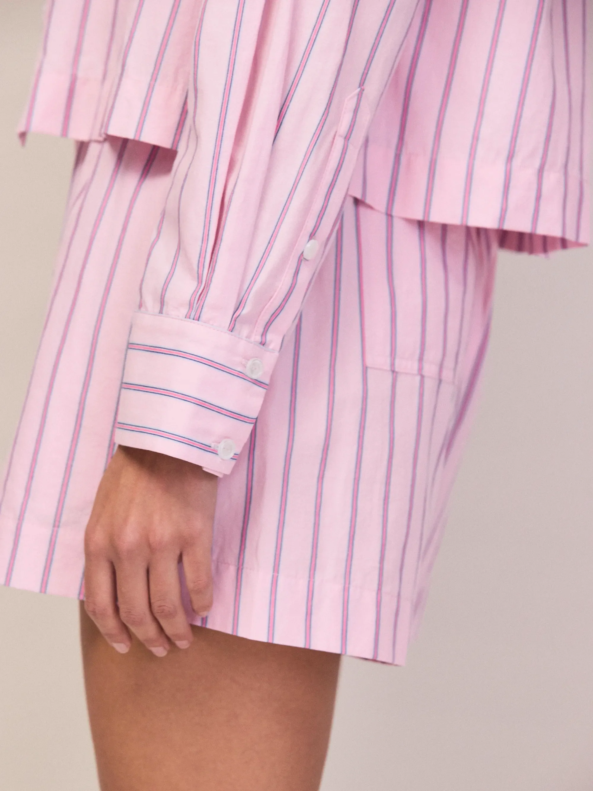 Pink Stripe Cotton Shirt - Image 4