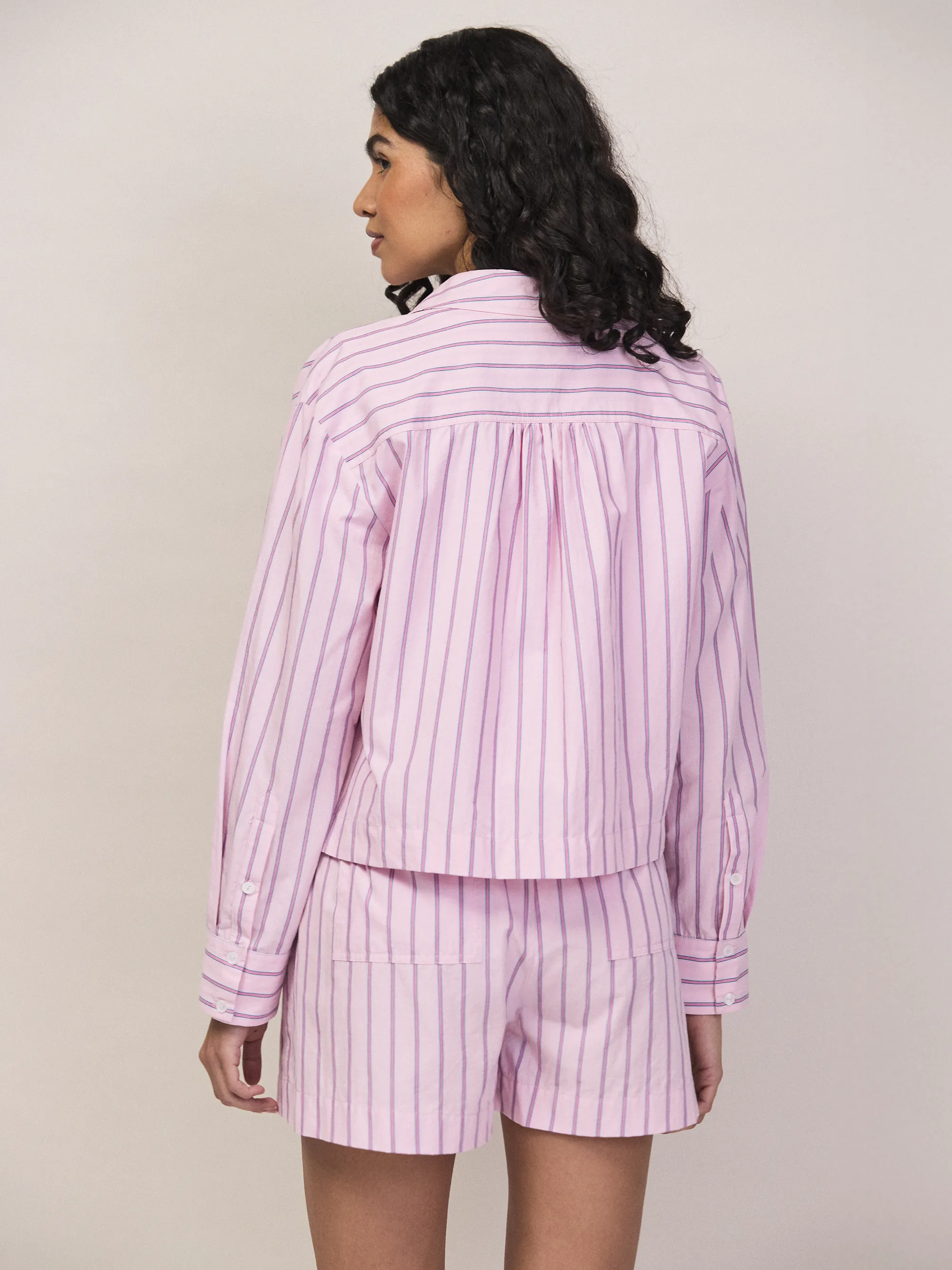 Pink Stripe Cotton Shirt - Image 7