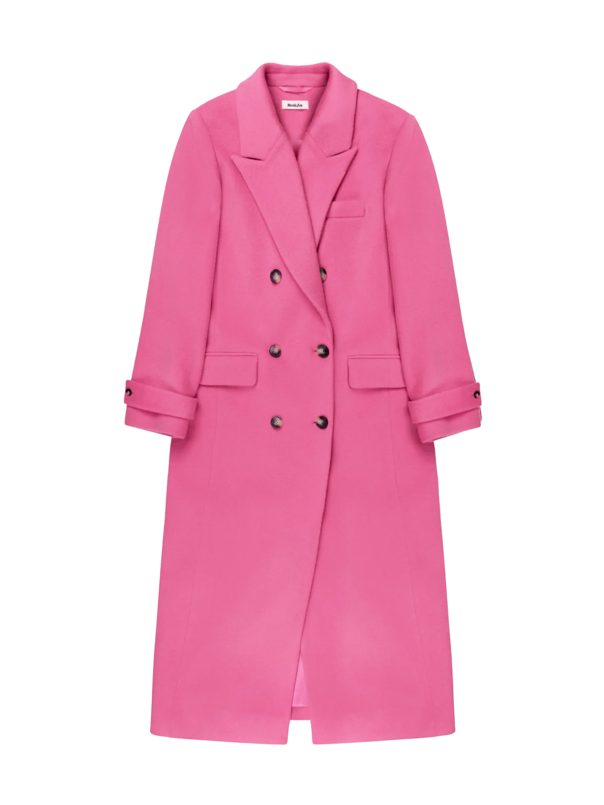 Pink Oversized Wool-Blend Coat - Image 8