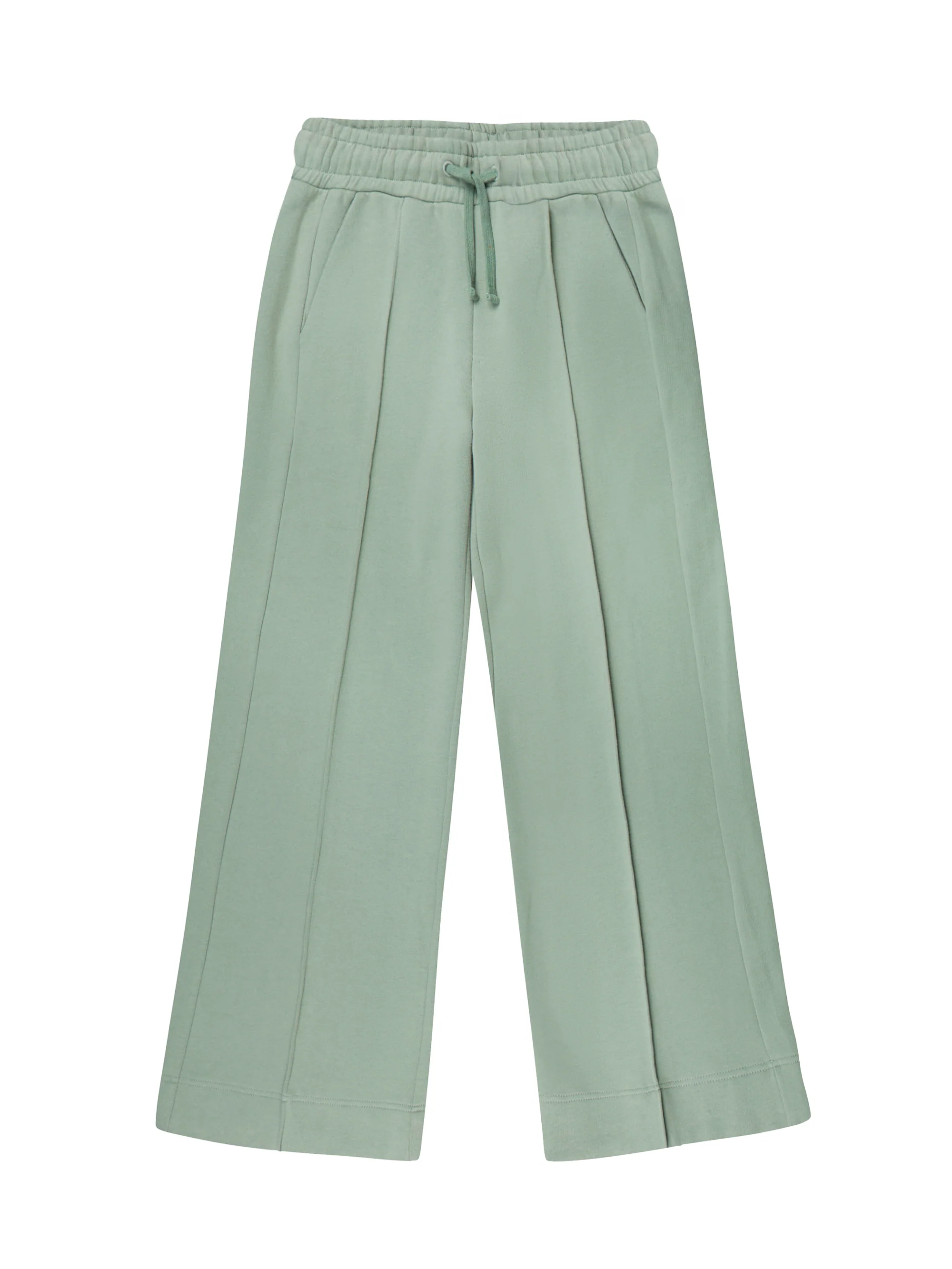 Sage-Green Wide-Leg Sweatpants - Image 6
