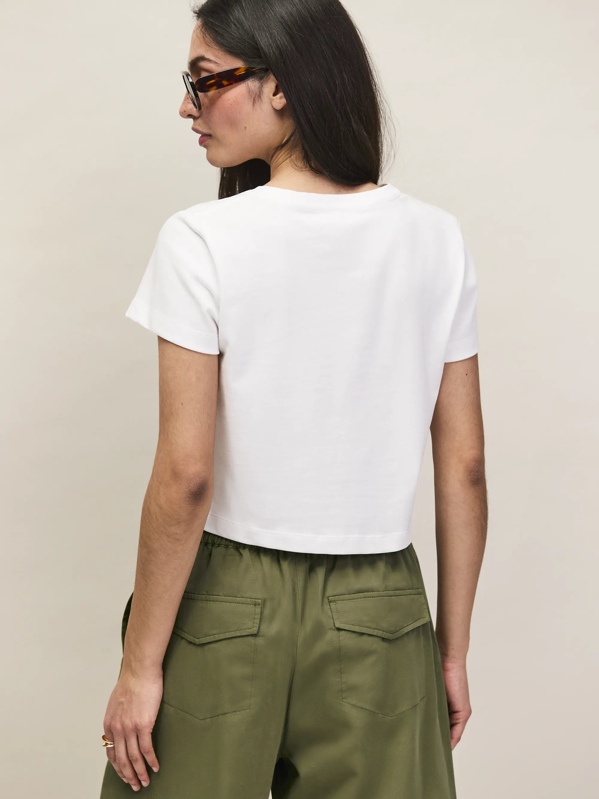 White Cotton Jersey Baby T-Shirt - Image 4