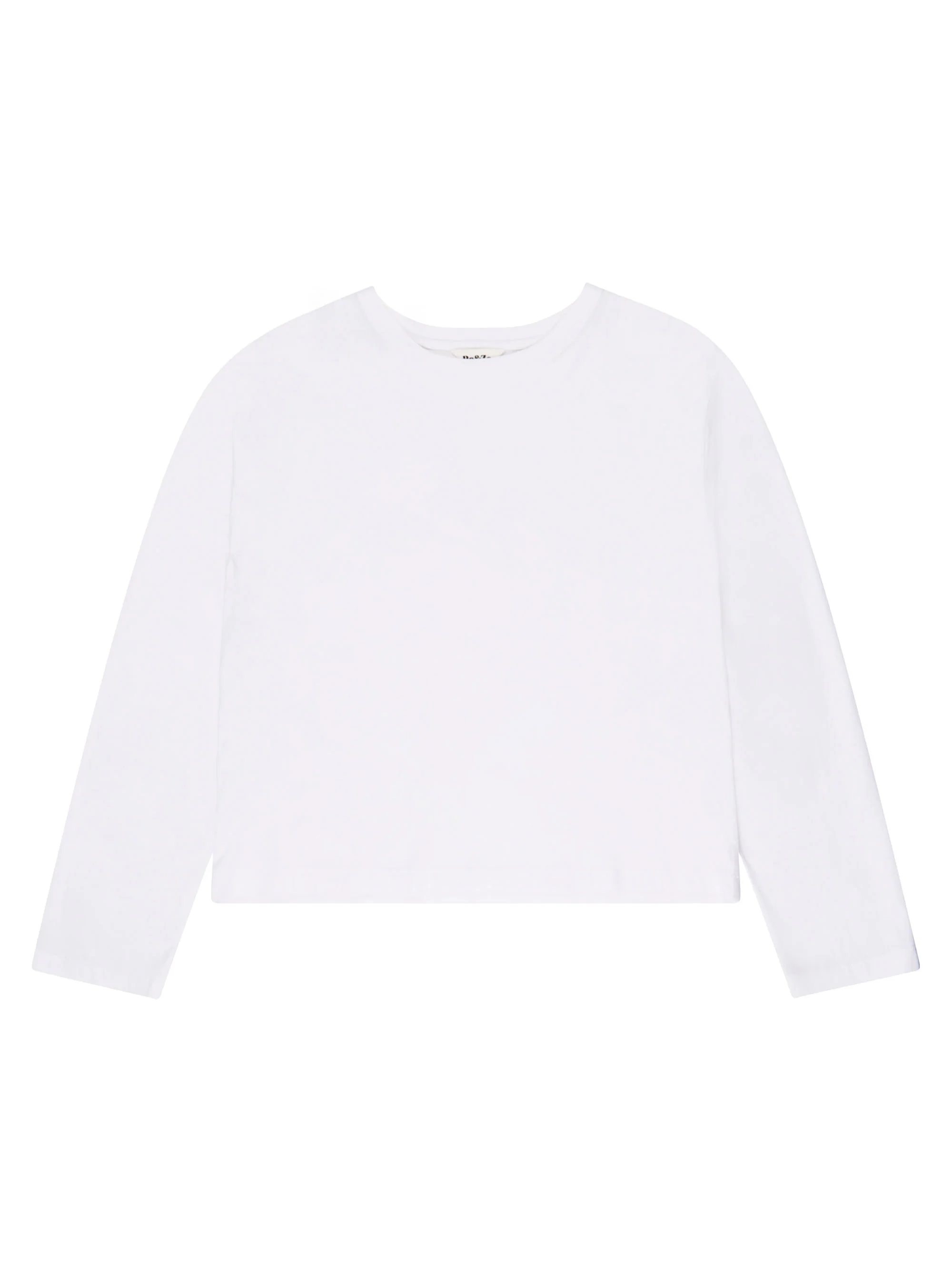 White Long-Sleeved Organic Cotton T-Shirt - Image 4